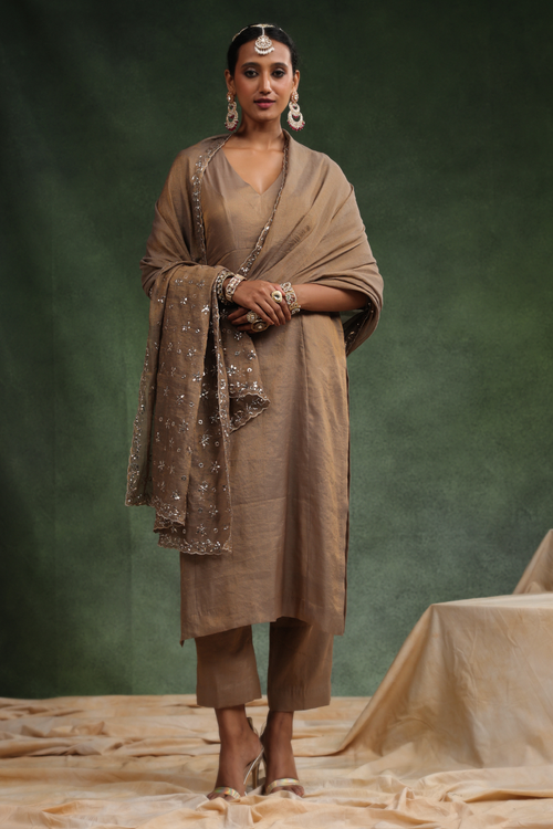 Brick-O-La Mouse and Brown Kurta Set