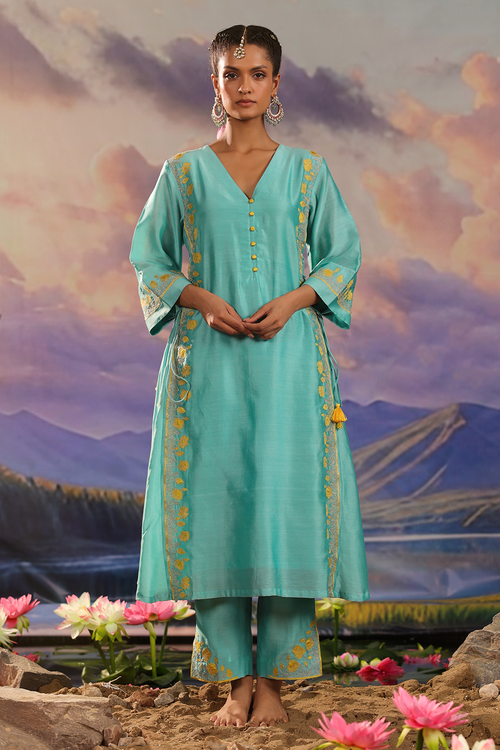 Silk Chanderi Lined Co-ord Set