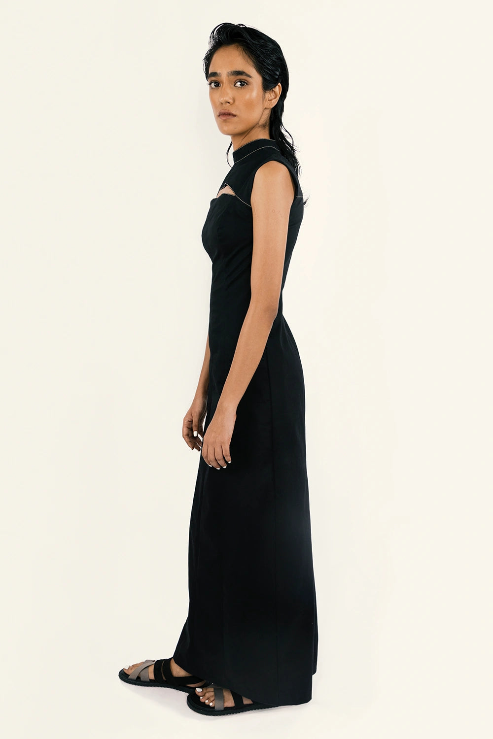Paneled Maxi Dress
