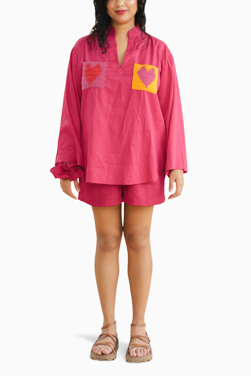 Joli Kurta with La Joie Shorts