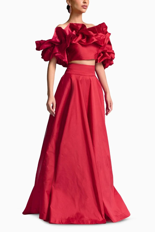 Valencia Red Top With Phoenix Skirt