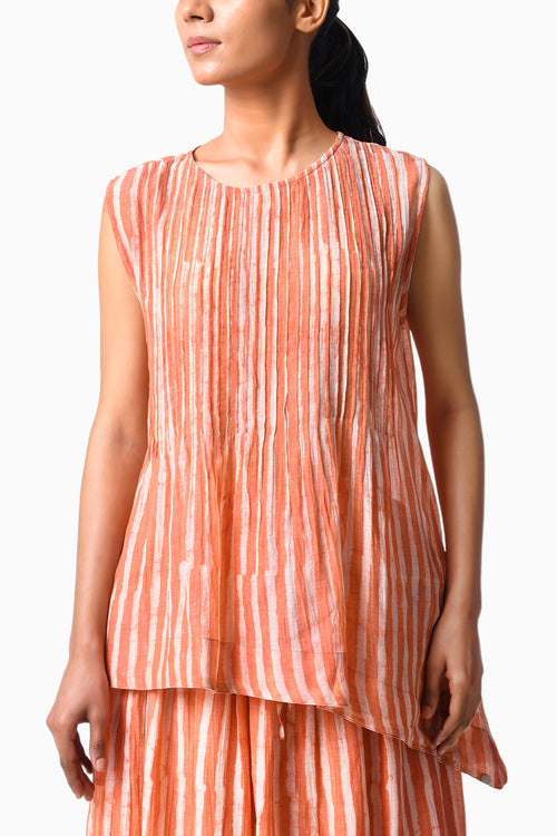 Pintuck Coral Co-ord Set