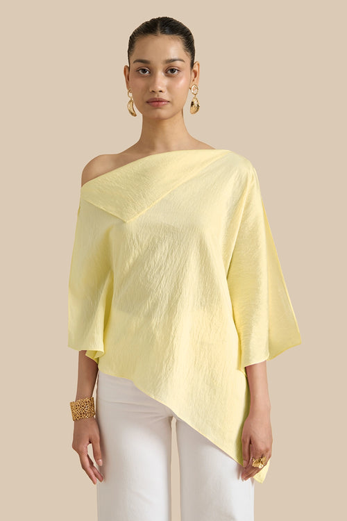 Roselle Yellow Shift Top