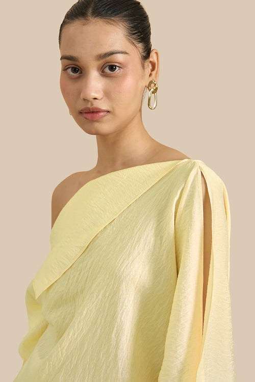 Roselle Yellow Shift Top