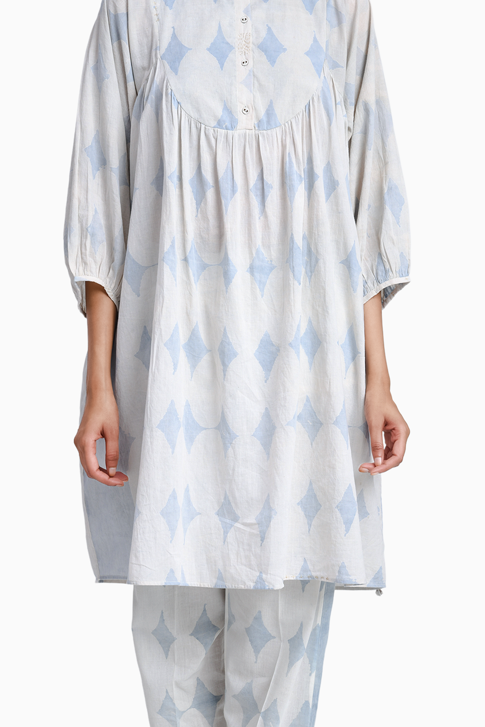 Sky Blue Tunic & Trousers Set