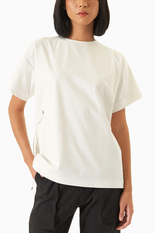 White Side Eyelet T-Shirt