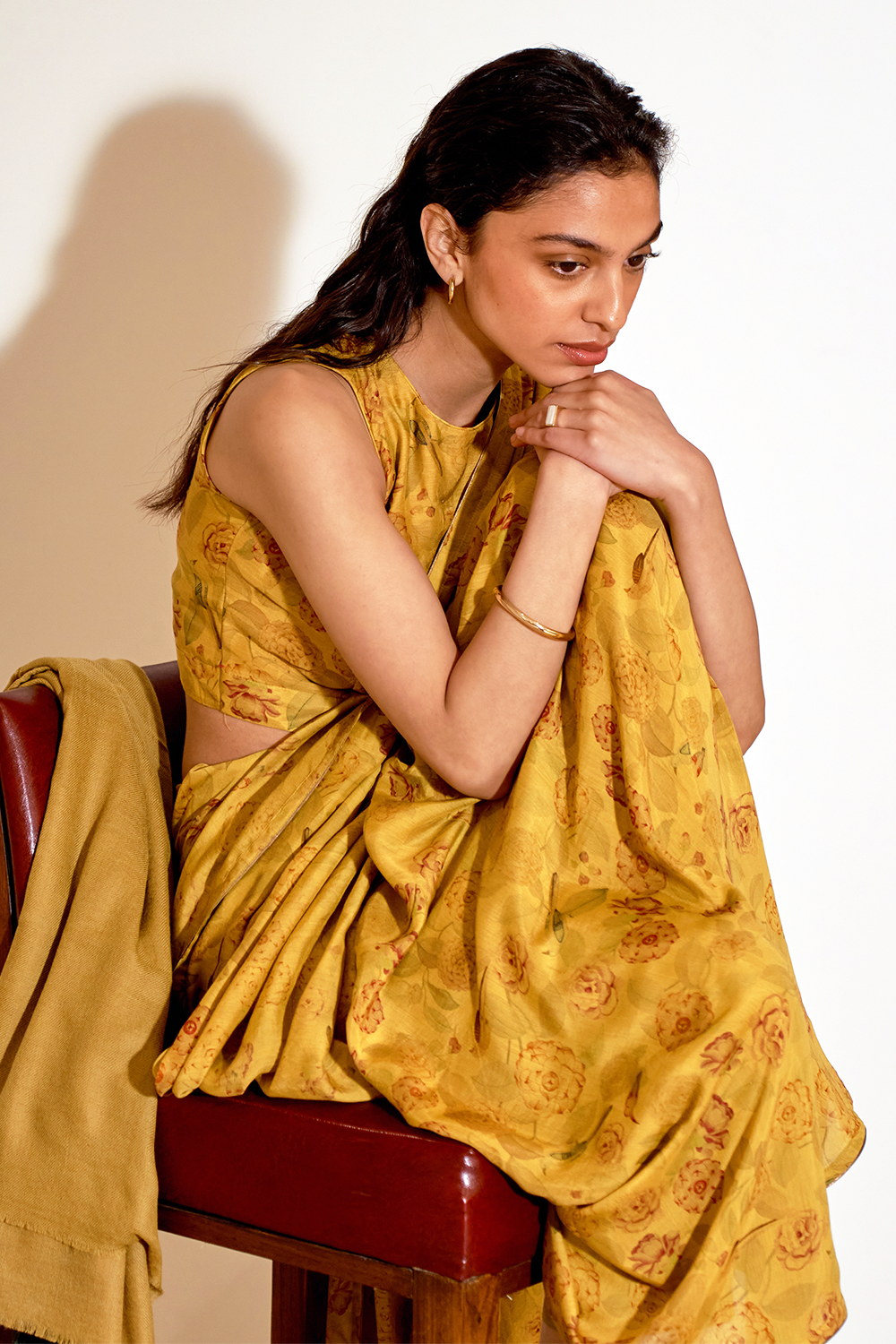 Aathira Mustard Saree Set