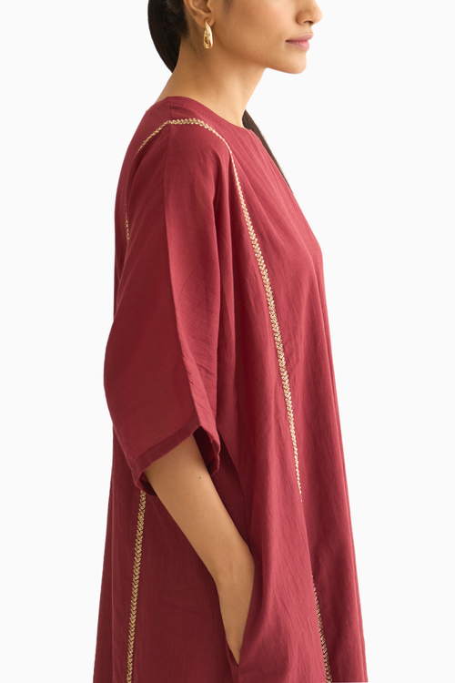 Deep Marsala Albela Set