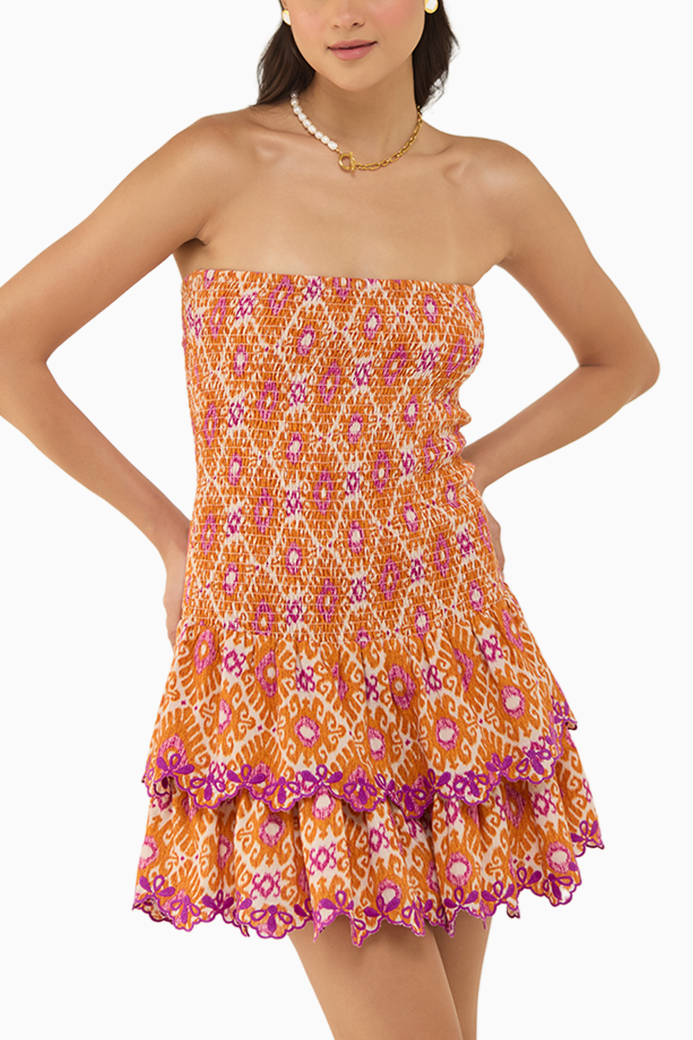 Apricot Mini Dress