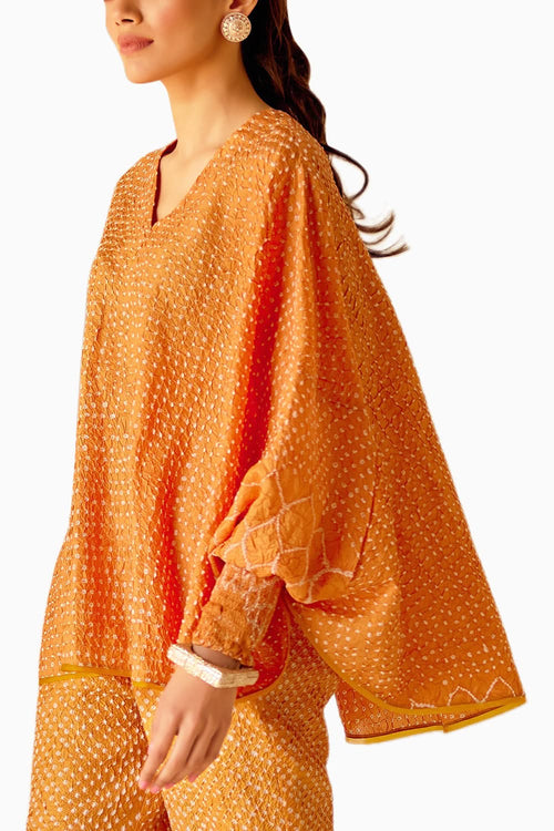 Orange Cape Top
