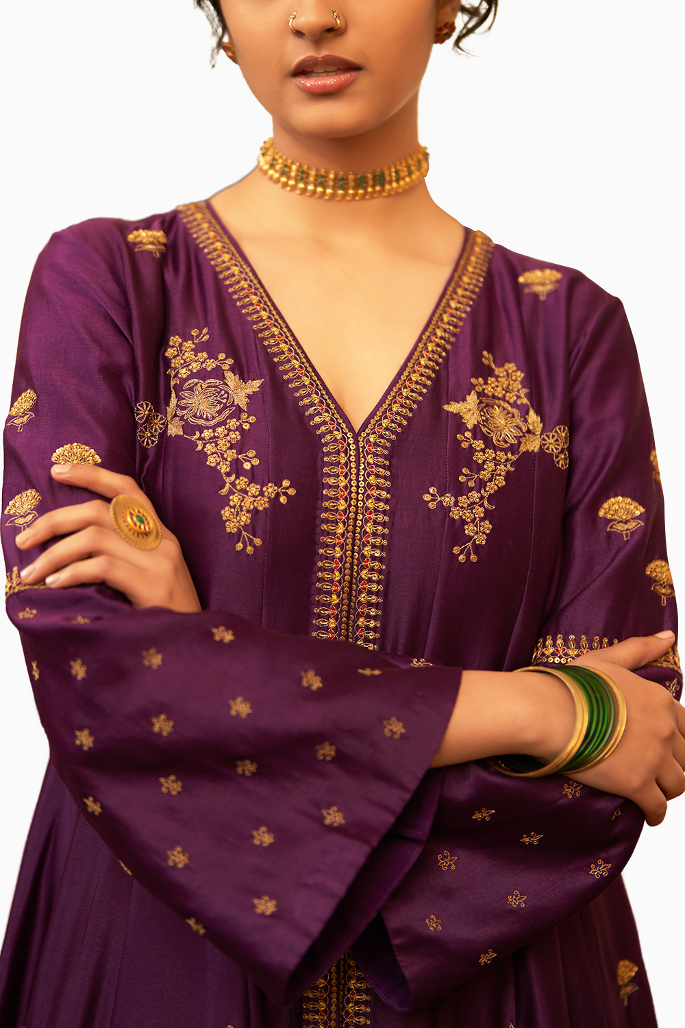 Rani Jamuni Kali Kurta set