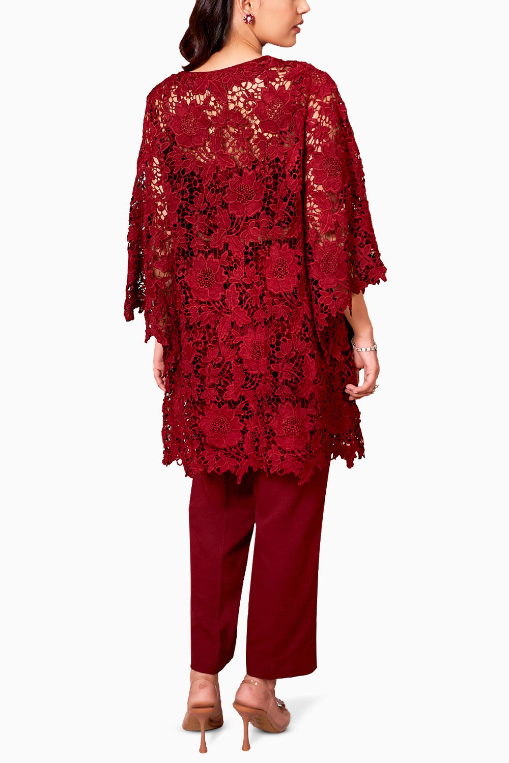 Mehr Maroon Kurta Set