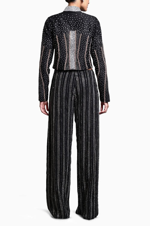 CF Crop Black Gradient Jacket