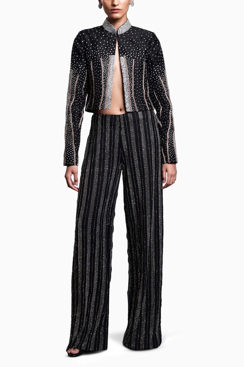 CF Crop Black Gradient Jacket