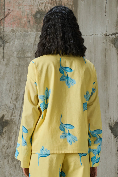 Sunlit Bloom Tie Up Top