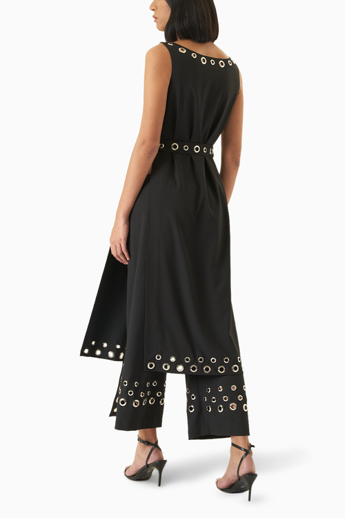 Black Cher Long Top with Tara Pants
