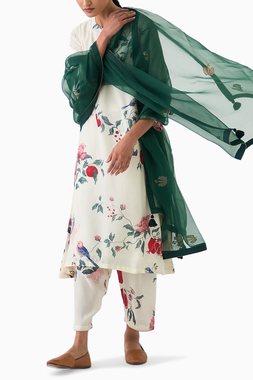 Deep Green Kali Dupatta