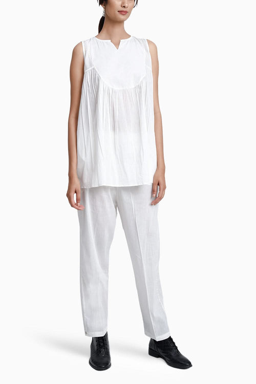 Moon White Top & Pant Set