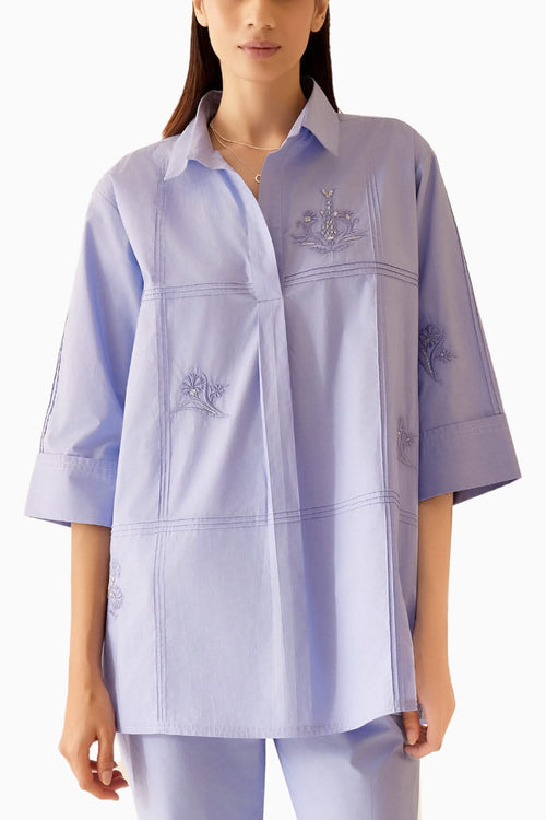 Neela Blue Tunic Shirt