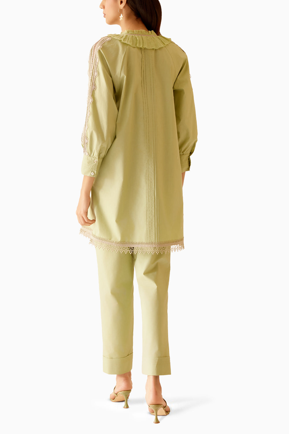 Nysa Green Tunic And Pant