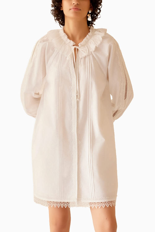 Nysa White Tunic Dress