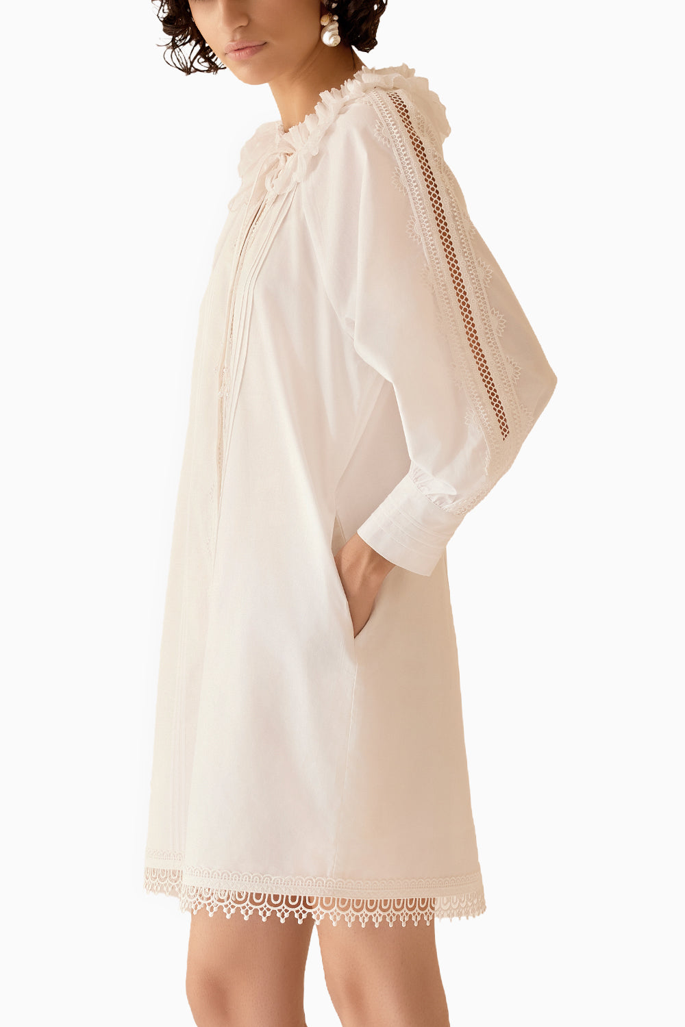 Nysa White Tunic Dress