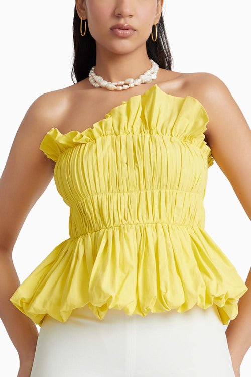 Bleecker Pale Yellow Top