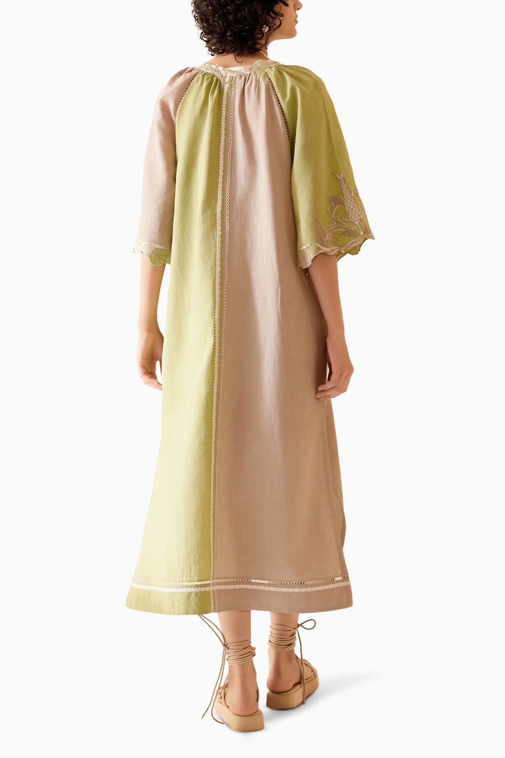 Neesa Sand Green Dress