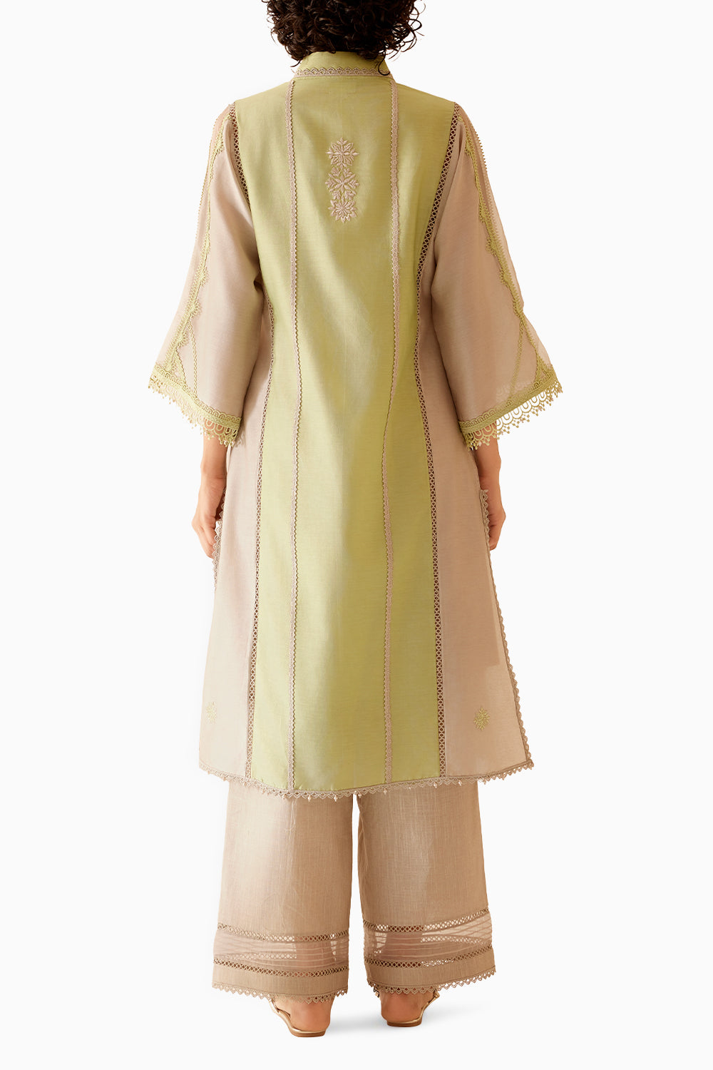 Ambreen Sand Green Kurta Set