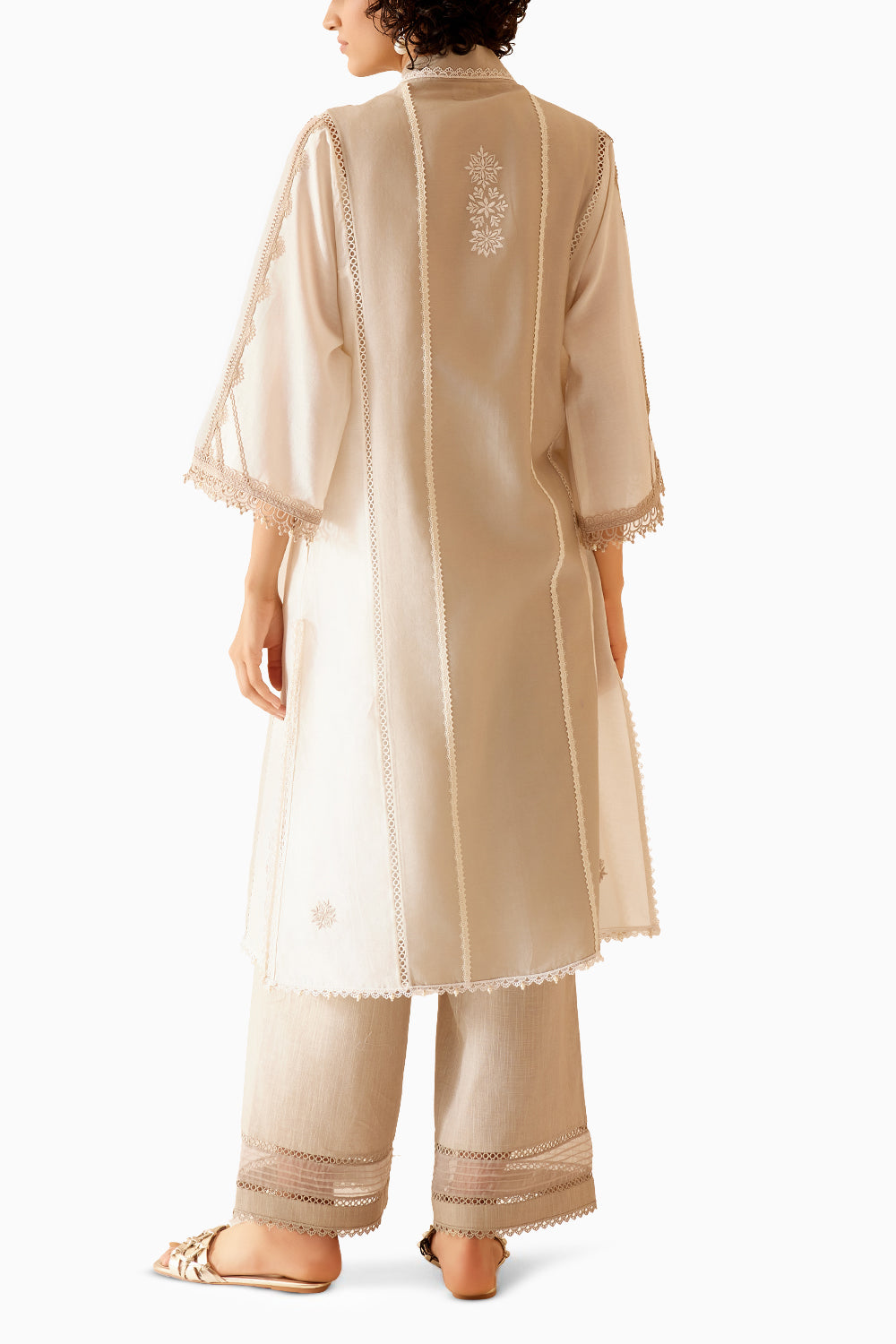 Ambreen Ivory Sand Kurta Set