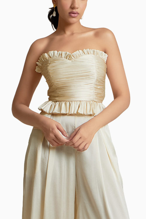 Blanca Cream Top