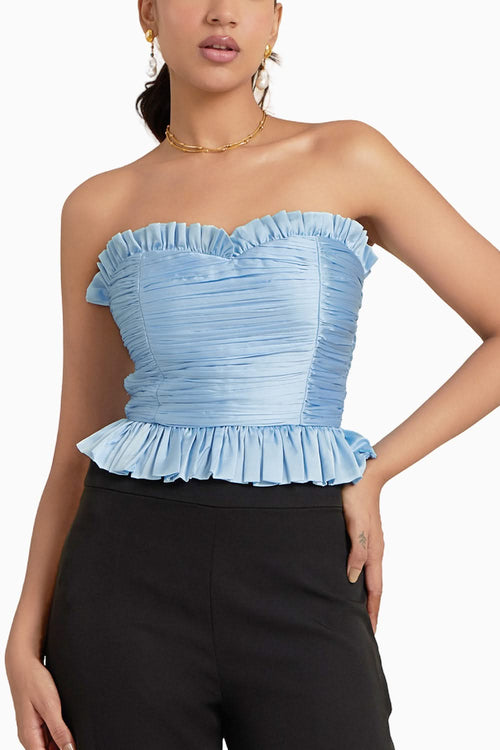 Blanca Azure Blue Top