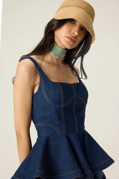 Blue Peni Blouse