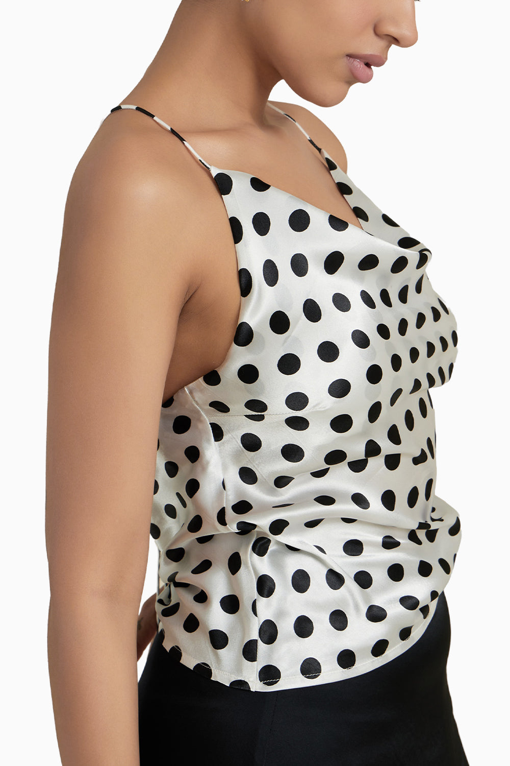 Astoria Black Polka Dot Top