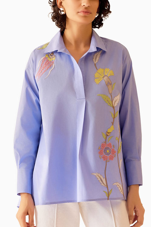 Nina Blue Shirt