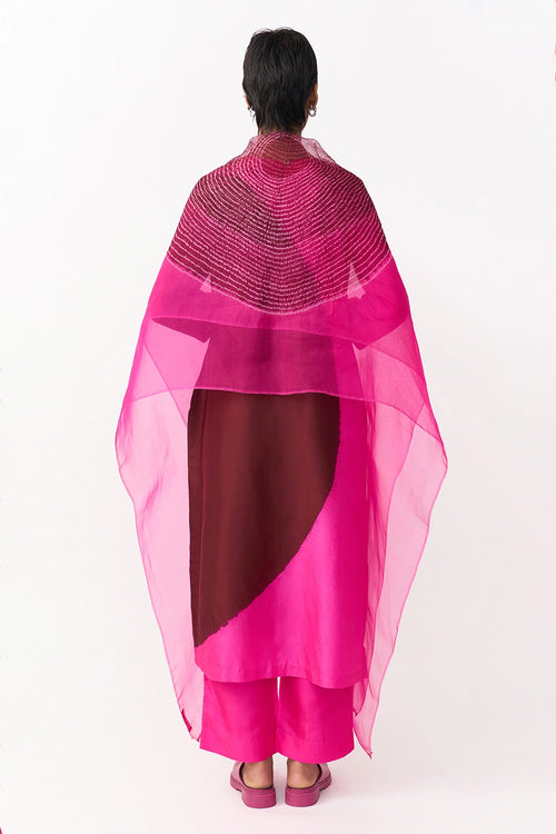 Shibori Rani Organza Dupatta