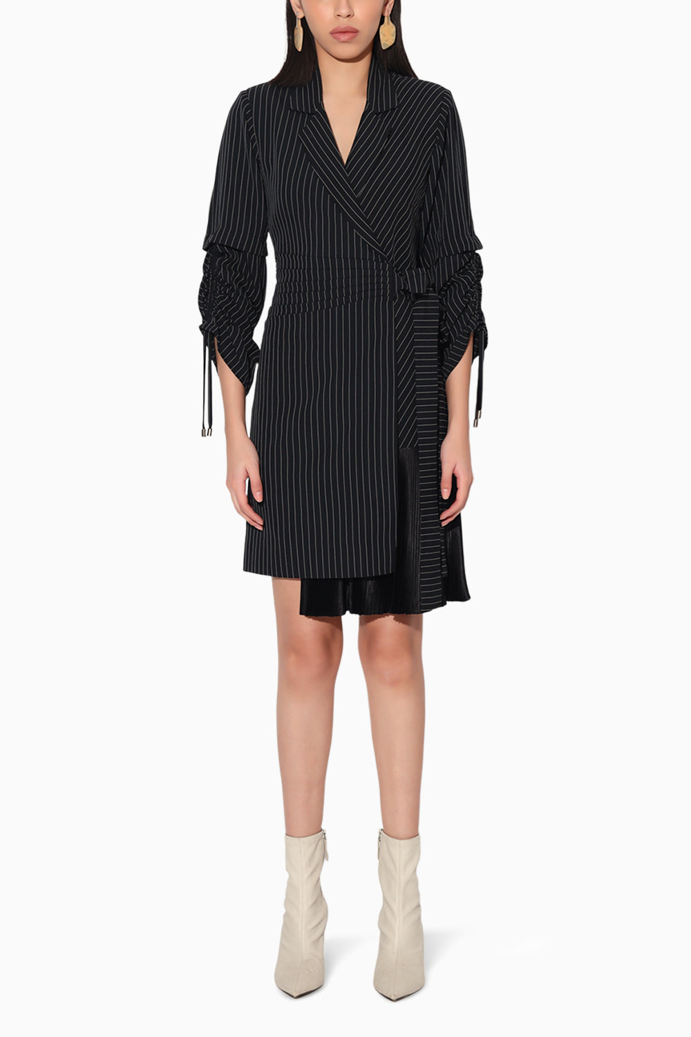Nebula Striped Jacket Dress