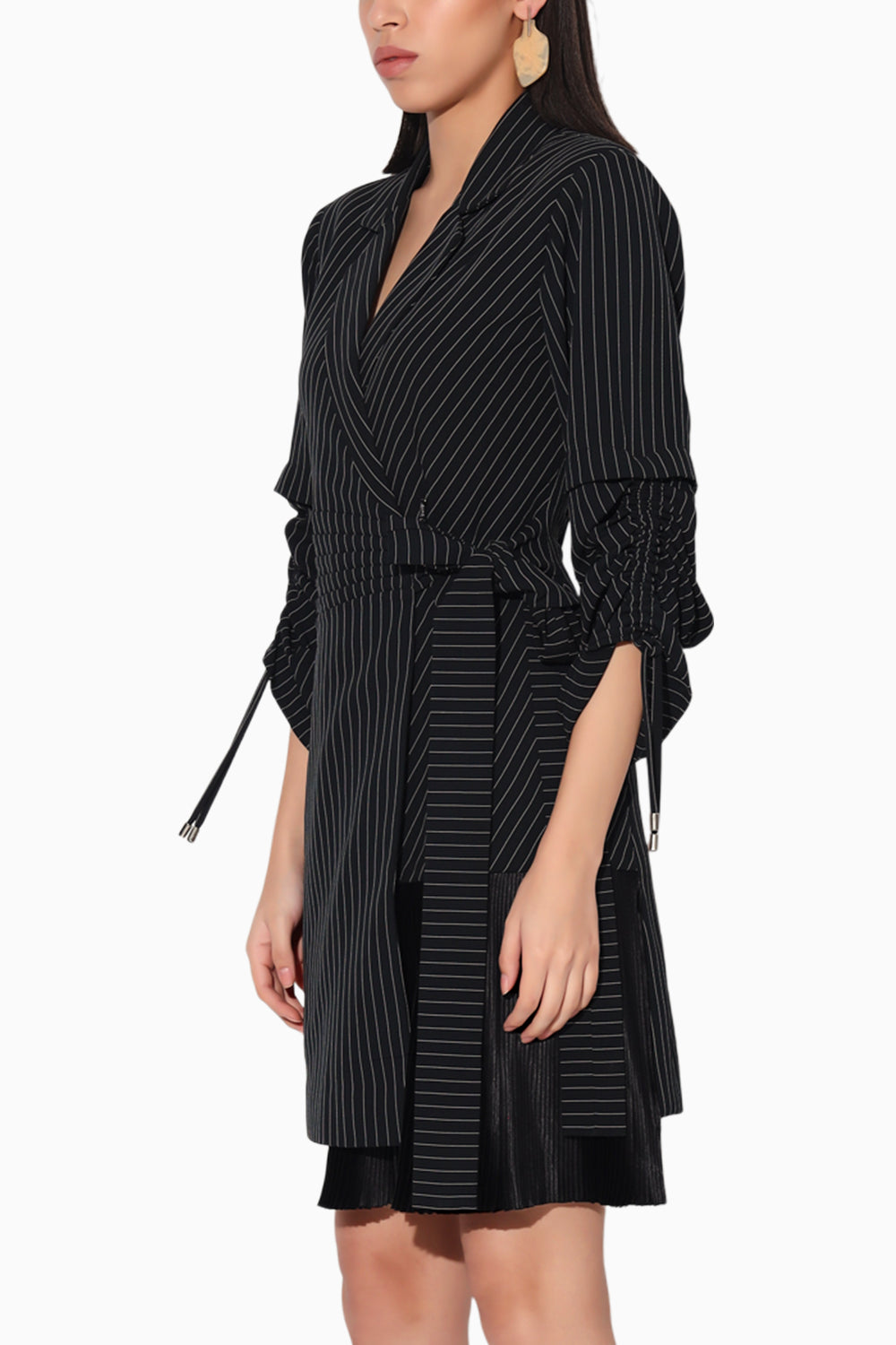 Nebula Striped Jacket Dress