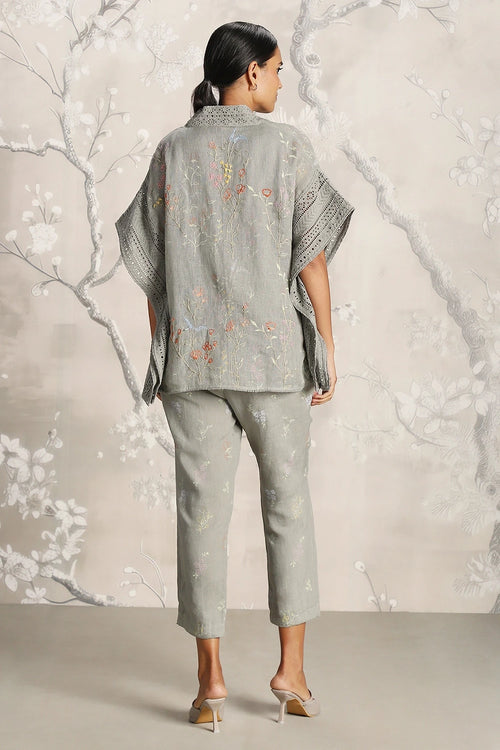 Walk in the Clouds Jade Short Kaftan and Pant