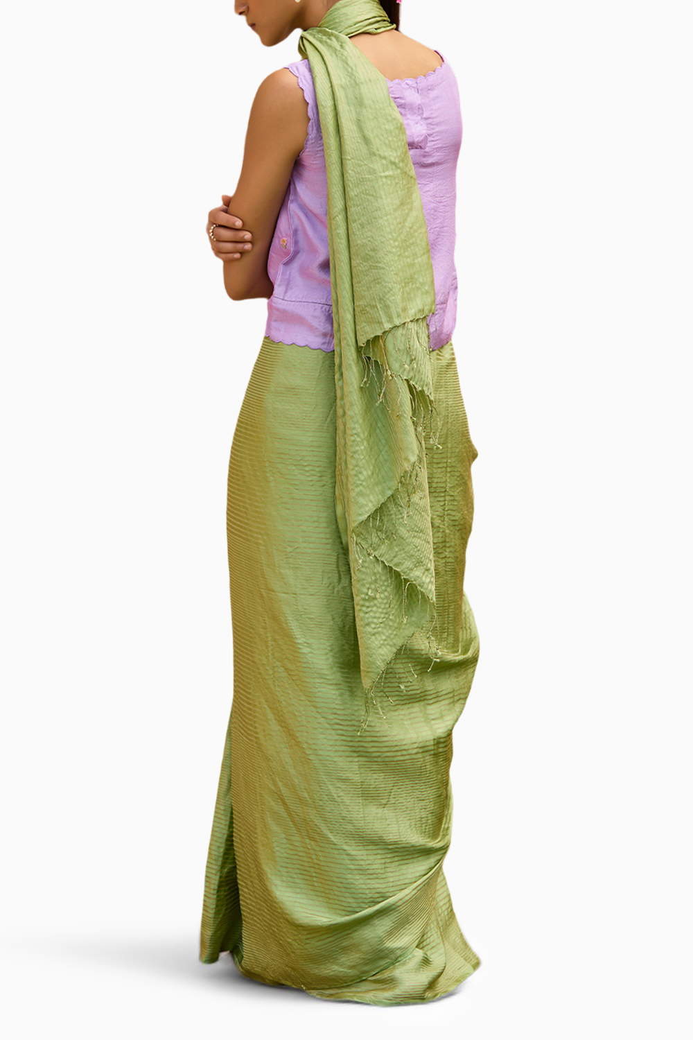 Inner Peace Green Saree