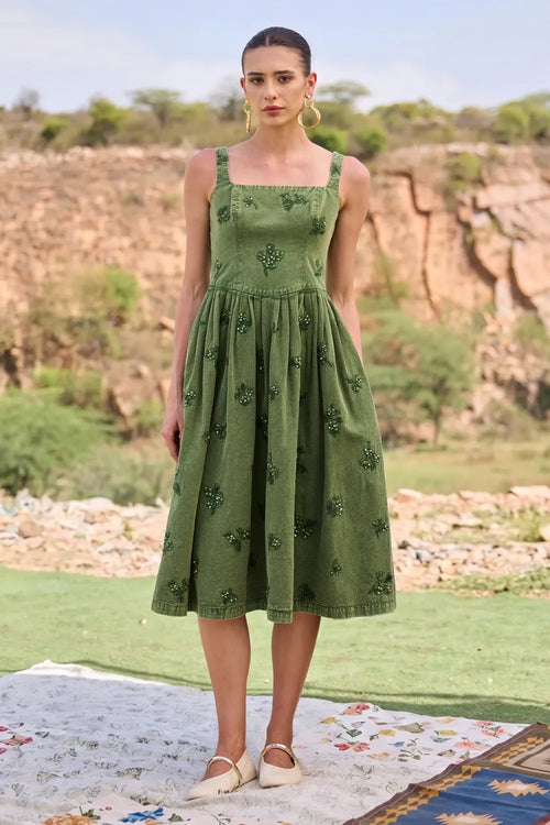 Tahlia Green Dress