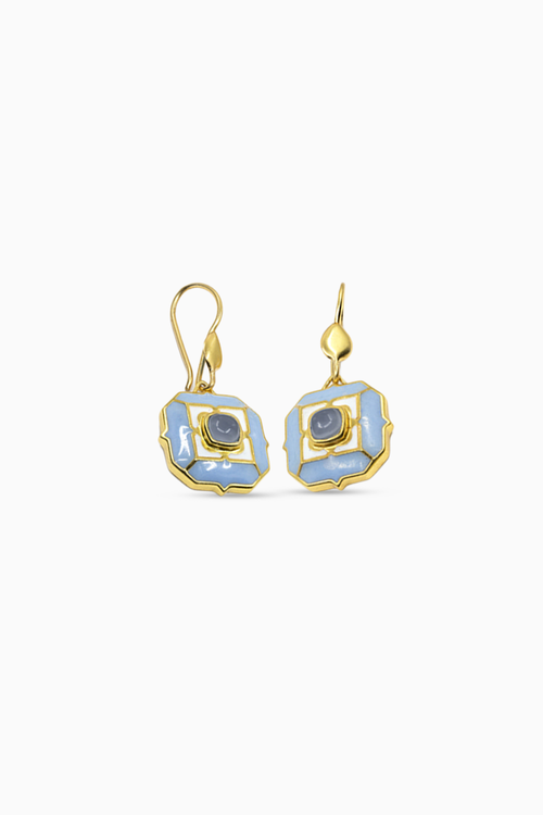 Ripple Blue Sea Breeze Earrings