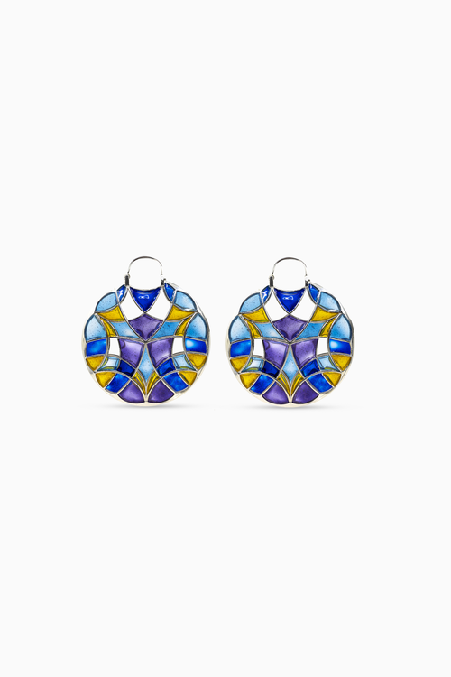 Blue Polychrome Hoops