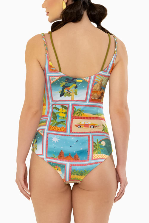 Halv Odyssey Postcard Swimsuit
