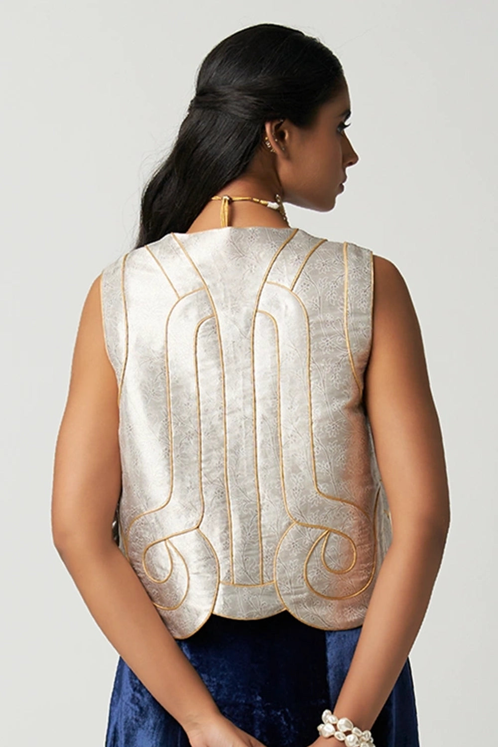 Art Deco Chaand Kimkhwaab Jacket