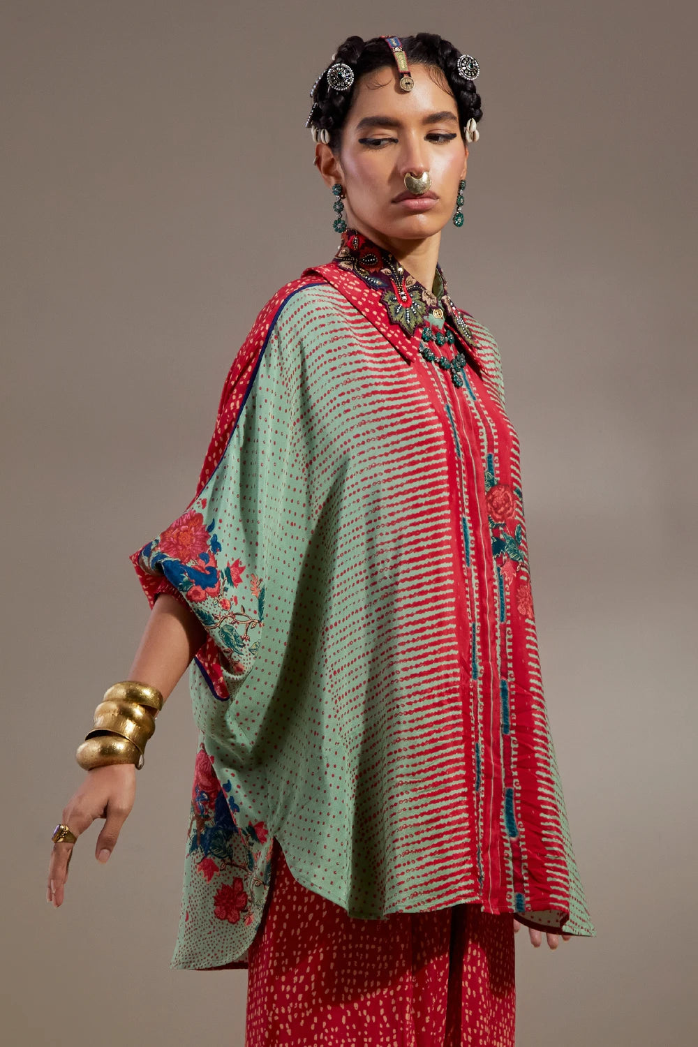 Ash Green Anka Mandala Shirt