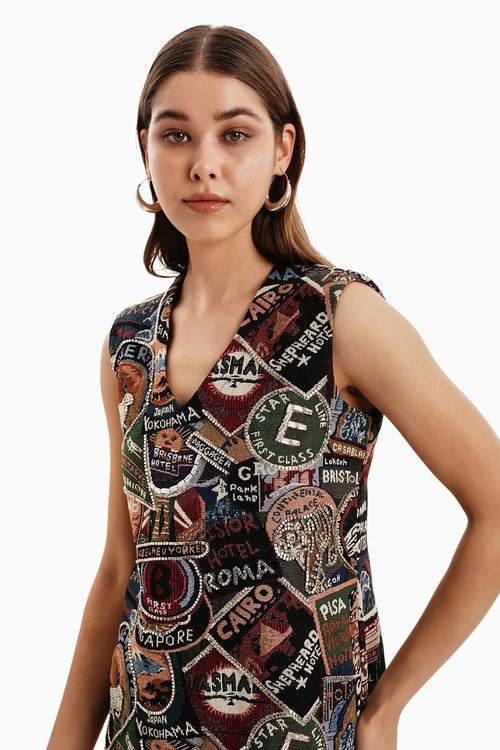 Stamp Magazine Dress