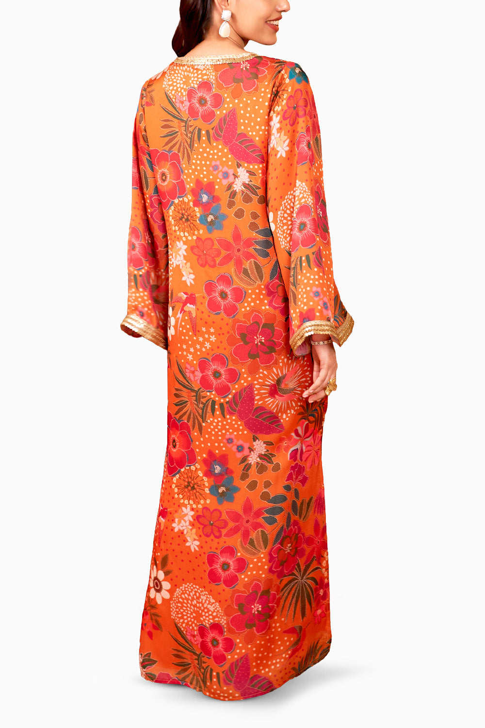 Naina Orange Kaftan