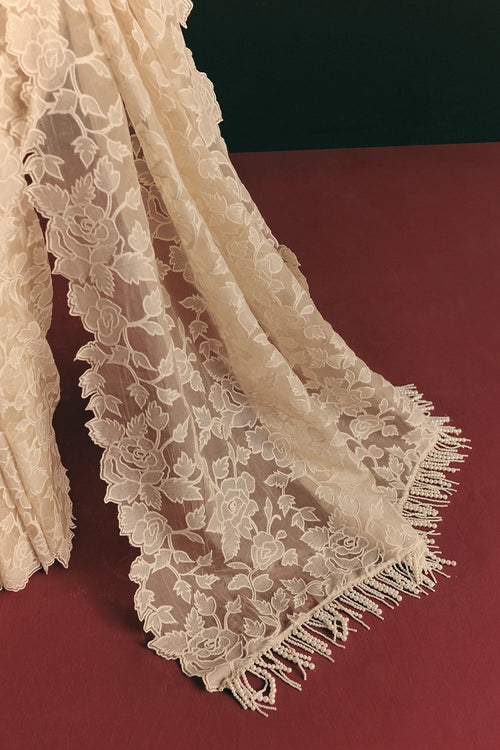 Ivory Saree