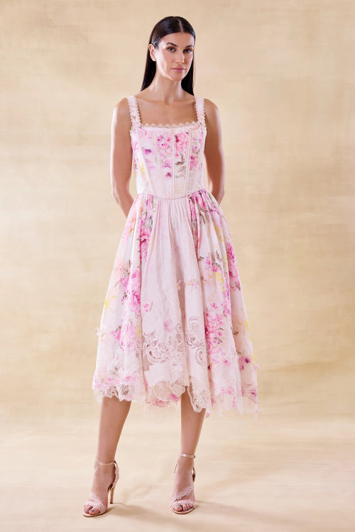 Rose Prism Corset Dress